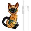 SODIAL Decorazione A LED 3D A Forma di Gatto Carino e Colorato, Luce Soff6267