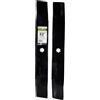 MAXPOWER 561821B - 2 Lame Resistenti per Tosaerba John Deere da 106,7 cm, sostituisce OEM # AM137327, AM141032, AM141034, Nero