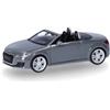 Herpa Audi TT Roadster, modellino in scala 1:87 | Modellino di veicolo fedele all'originale per collezionisti, in plastica color grigio NATO, Made in Germany, dai 14 anni