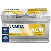 VARTA Automotive DYNAMIC AGM (A6) 12V 80Ah 800A - Batteria auto al piombo-acido per sistemi start-stop e xEV - Batteria di avviamento per fabbisogno energetico più elevato - senza manutenzione