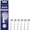 Oral-B Clean and Care Sensitive Clean - Testina di ricambio per spazzolino da denti, confezione da 6 pezzi