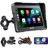 VEVOR Sistema Navigazione CarPlayGPS per Moto Schermo Tattile HD 7 pollici Compatibile con Apple CarPlay e Android Auto, Siri/Assistente Google, Bluetooth Doppio, Protezione IP67, Motociclette BMW
