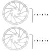 Create idea 2 Pezzi 180 Mm MTB Mountain Bike Rotori Freno A Disco Compatibile Con SRAM Centerline 44x1,8 Mm