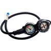 Cressi Console CP2 Compass + Pressure Gauge, Console 2 Strumenti Bussola/Manometro per Immersioni Unisex Adulto