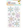 folia 18306 - Adesivi Shiny Snowflake, 16 adesivi, in diversi motivi, facili da rimuovere dalla pellicola