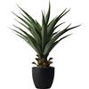 Damomo Sansevieria Feaux Piante Agave Serpente Spada Artificiale Spada in Plastica Verde In Vaso Decorazione Ufficio/Giardino/Interni