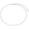 amor Cavigliera in argento sterling 925 da donna, gioiello estivo, 22+5 cm, Confezionata in una scatola regalo per gioielli