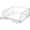 HAN 1x vaschetta portacorrispondenza CLASSIC, trasparente, cristallino | Prodotto in Germania, formato A4/C4, area per etichette, 255x348x105 mm, vassoio portadocumenti, vassoio per lettere