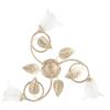 LuceArt Plafoniera Arte Povera Limone 3 Luci Avorio e Bianco