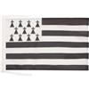 AZ FLAG Bandiera Bretagna 45x30 cm Poliestere Leggero Cordini | Uso interno bandiera decorativa della Bretagna Bretagne doppie cuciture e bordi rinforzati