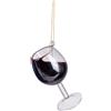 Bizzotto Calice di Vino Rosso da Appendere Vetro Decorazione Natalizia h12 Bizzotto