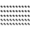 QUARKZMAN 50Pz Mini Pomelli per Mobili 10mm Manopole Tonde Argento | Piccole Maniglie Per Cassetti, Per Cucina Comò Armadio Scatola Gioielli Custodie Regalo