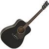 YAMAHA F370 Black Chitarra Acustica Nera