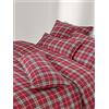 Westwing Collection Copripiumino in flanella a quadri Linsay - Rosso, Verde