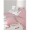 Westwing Collection Copripiumino reversibile in flanella con motivo schiaccianoci Noan - Rosso, Bianco