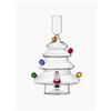 Ichendorf Candelabro fatto a mano con Babbo Natale e palline colorate Christmas Tales - Colorato, Trasparente