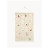 Cam Cam Copenhagen Calendario dell'Avvento in cotone organico Christmas Calendar Eve - Beige