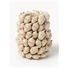 Westwing Collection Vaso smaltato Lelly, alt. 25 cm - Beige