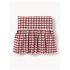 Westwing Collection Tovaglia natalizia con volant Nadine, varie misure - Rosso, Bianco