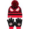 Marvel Spiderman - Set di cappello e guanti invernali per ragazzi, caldo e accogliente, berretto e guanti, ideale per bambini dai 3 ai 9 anni