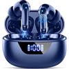 Motost Cuffie Bluetooth 5.3, Auricolari Bluetooth 48H HiFi Stereo, Cuffie Wireless B luetooth con 4 ENC Mic, In Ear Cuffiette Sport Cancellazione Rumore, Auricolari Senza Fili IP7 Impermeabili USB-C Blu