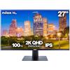 Nilox Nxmm272k112 27´´ 2k Ips Led 100hz Monitor One Size