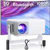 AKIYO Proiettore, AKIYO O1 WiFi Proiettore Portatile 15000 Lumens with Bluetooth | 2026 Upgraded Videoproiettore 4K Supporto Full HD 1080P, Auto Keystone, Zoom 50%, Rotabile 360°, per Phone/TV Stick/HDMI/USB