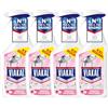 Viakal Profumo Fresco Spray Per Rimuovere Fino Al 100% Di Calcare Con Tecnologia Anti-Goccia (Confezione da 4)