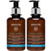 Apivita Tonico Viso Lenitivo e Idratante con Miele Lavanda, Idrata Tonifica la Pelle 2x200 ml