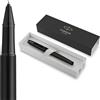Parker IM penna roller | Nero opaco con finiture nere | Punta fine con ricarica di inchiostro nero | Confezione regalo