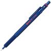 rotring Matita meccanica 600 | 0,5 mm | Matita per corpo interamente in metallo blu | Impugnatura zigrinata antiscivolo e canna esagonale