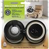 Slipstick CB380 Recliner Gripper piedi pavimento (set of 4) Fits 1 - 3/40,6 cm o 1 - 1/5,1 cm mobili piedi - nero