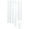 prime-line Products U 11026 con attacchi, kit di riparazione e rinforzo, 59 - 1/5,1 cm installato, struttura in acciaio, bianco