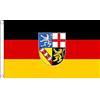 AZ FLAG Bandiera Saarland 90x60 cm Di Saarland Poliestere 100D 2 Occhielli | Uso interno ed esterno bandiera decorativa doppie cuciture e bordi rinforzati con occhielli metallici