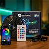 M mimotec - Pack striscia LED 5M USB 5V, RGB dimmerabile da 24 W, controllo tramite app e telecomando, modalità musica, LED per camera da letto, soggiorno, cucina, feste e videogiochi