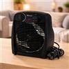 M Mimotec - Termoventilatore elettrico Black Comfort 2000W Mimotec, riscaldamento portatile da pavimento, doppia potenza 1000/2000W, bassa rumorosità <53 dB, IP20, per ambienti fino a 20 m²