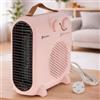 M Mimotec - Stufa elettrica Pink Compact 2000W, basso consumo 1000/2000W, bassa rumorosità <53 dB, protezione contro il surriscaldamento, IP20, per ambienti domestici fino a 20 m²