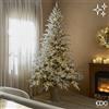 EDG Enzo De Gasperi Pino Cortina Innevato 4500 MiniLED H270 Ø175 cm Bianco Verde IP20 - Albero di Natale Luminoso