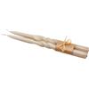 EDG Enzo De Gasperi Set 2 Candele Swirl H30 cm Sabbia - Candele Decorative