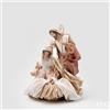 EDG Enzo De Gasperi Natività Lord con Culla e Paglia H34 cm Avorio Oro - Decorazione Natalizia Presepe