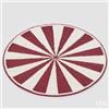 EDG Enzo De Gasperi Sottopiatto Natalizio Raggiera Ø36 cm Bianco Rosso - Decorazione Tavola di Natale