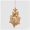 EDG Enzo De Gasperi Stella di Natale H17,5 Ø12 cm Oro - Addobbo per Albero di Natale