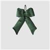 EDG Enzo De Gasperi Fiocco Natalizio con Brillanti H30x20 cm Verde Scuro - Decorazione di Natale