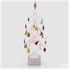 EDG Enzo De Gasperi Pino Twist Natalizio con Decori LED H45 Ø9 cm Multicolor con Movimento e Luci