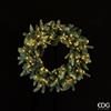 EDG Enzo De Gasperi Corona Natale Luxury con 100 Led H 60 Cm 420 Tips