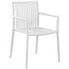 Moia Greenwood Sedia Siena Bianco Polipropilene Listelli 56×82
