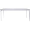 Moia Greenwood Tavolo Alghero 180 x 90 Cm in Alluminio Bianco con Piano in Gres Bianco - Tavolo Outdoor Design Moderno