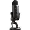 Logitech G Blue Yeti Microfono USB per Registrazione, Streaming | Mic a Condensatore PC, Mac, Laptop, Gaming, Podcasting, Effetti Blue VO!CE, Stand Regolabile, Plug and Play - Nero
