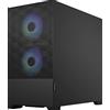 Fractal Design Pop Mini Air RGB - mATX Case con Mesh e Vetro Temperato | 3 ventole Aspect RGB 120 mm incluse - Pannello frontale a nido d'ape - Supporto radiatore 240 mm