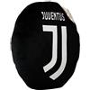 Juventus 9320 040 2131 Cuscino Arredo Sagomato, Poliestere, Nero, 40x40x7 cm